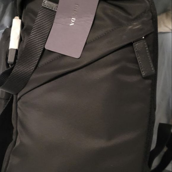 Prada Re-Nylon and Saffiano Leather Backpack - Picture 3 of 3